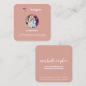 Instagram写真トレンディーソーシャルメディアピモダンンク コーリングカード (正面/裏面)