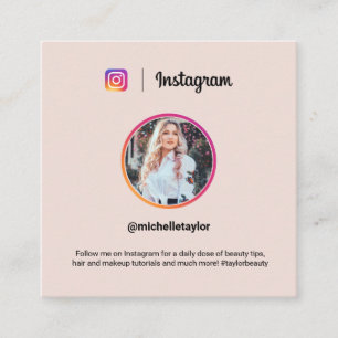 Instagram写真トレンディーソーシャルメディアピモダンンク コーリングカード
