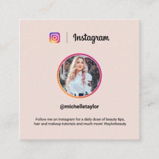 Instagram写真トレンディーソーシャルメディアピモダンンク コーリングカード