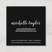 Instagram写真トレンディーソーシャルメディアブモダンラック コーリングカード (裏面)