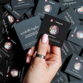 Instagram写真トレンディーソーシャルメディアブモダンラック コーリングカード