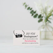 Instagram写真ハッシュタグ結婚の挿入カード エンクロージャーカード (スタンド正面)