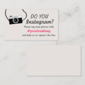 Instagram写真ハッシュタグ結婚の挿入カード エンクロージャーカード (正面/裏面)