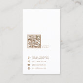 Instagram写真モダンコラージュピンクの名刺 名刺 (裏面)