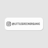 Instagram名タグ | Instagram名 名札 (正面)