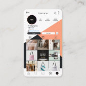 Instagram名刺スキャンでQRコードを接続 名刺 (正面)