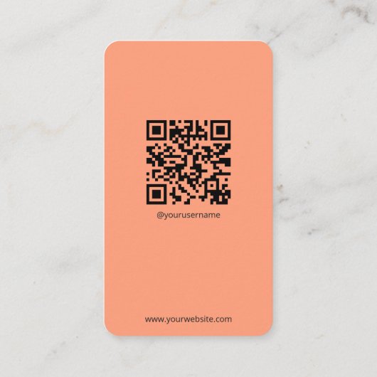 Instagram名刺スキャンでQRコードを接続 名刺 (裏面)