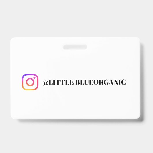 Instagram名刺｜あなたのInstagramの名前ID バッジ (正面)