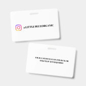 Instagram名刺｜あなたのInstagramの名前ID バッジ (正面＆裏面)
