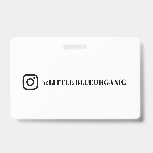 Instagram名刺|あなたのInstagramの名前ID バッジ (正面)