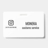 Instagram名刺｜あなたのInstagramの名前ID バッジ (正面)
