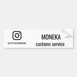 Instagram名刺｜あなたのInstagramの名前ID バンパーステッカー