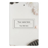 Instagram名刺、インフルエンサー、エステティシャン ミニクリップボード (裏面)