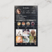 Instagram名刺、インフルエンサー、エステティシャン 名刺 (正面)