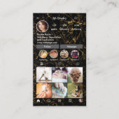 Instagram名刺、インフルエンサー、エステティシャン 名刺 (正面)