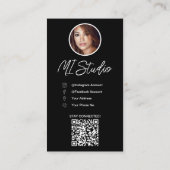 Instagram名刺、インフルエンサー、エステティシャン 名刺 (裏面)