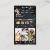 Instagram名刺、インフルエンサー、エステティシャン 名刺 (正面)