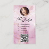 Instagram名刺、インフルエンサー、エステティシャン 名刺 (裏面)