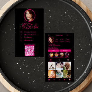 Instagram名刺、インフルエンサー、エステティシャン 名刺