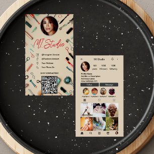 Instagram名刺、インフルエンサー、エステティシャン 名刺