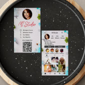 Instagram名刺、インフルエンサー、エステティシャン 名刺