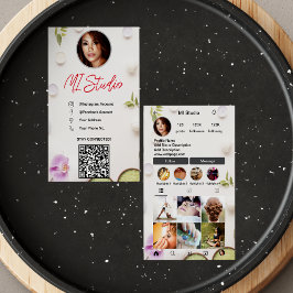 Instagram名刺、インフルエンサー、エステティシャン 名刺