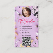 Instagram名刺、インフルエンサー、エステティシャン 名刺 (裏面)