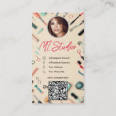 Instagram名刺、インフルエンサー、エステティシャン 名刺 (裏面)