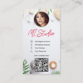 Instagram名刺、インフルエンサー、エステティシャン 名刺 (裏面)