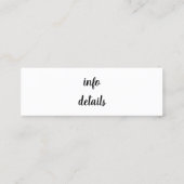 instagram名刺 スキニー名刺 (裏面)