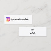 instagram名刺 スキニー名刺 (正面/裏面)