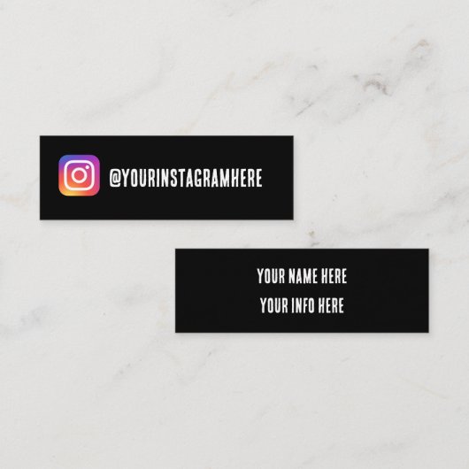 instagram名刺 スキニー名刺 (正面/裏面)