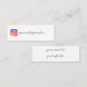 instagram名刺 スキニー名刺 (正面/裏面)