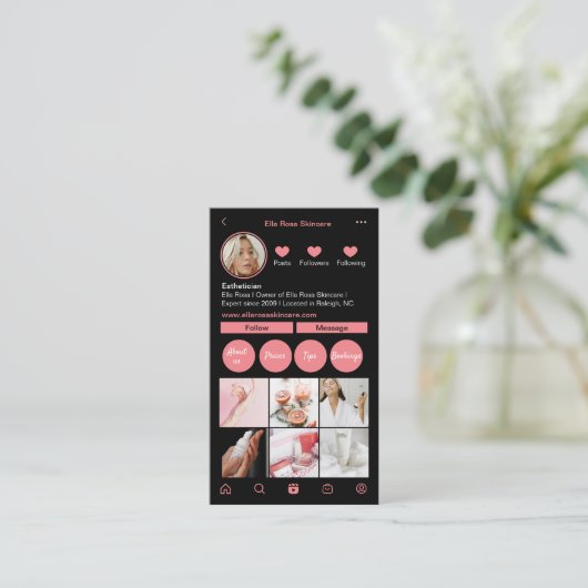 Instagram名刺 名刺 (スタンド正面)