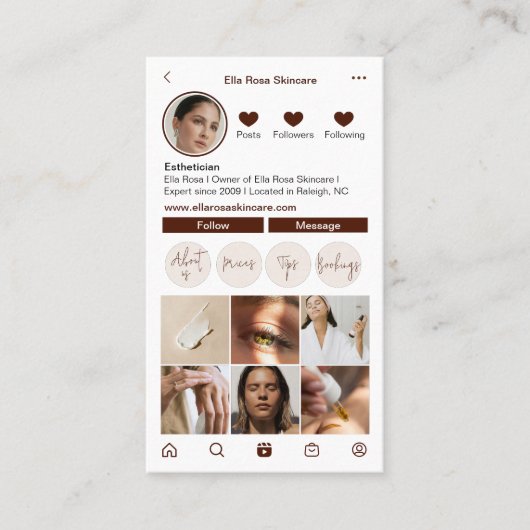 Instagram名刺 名刺 (正面)