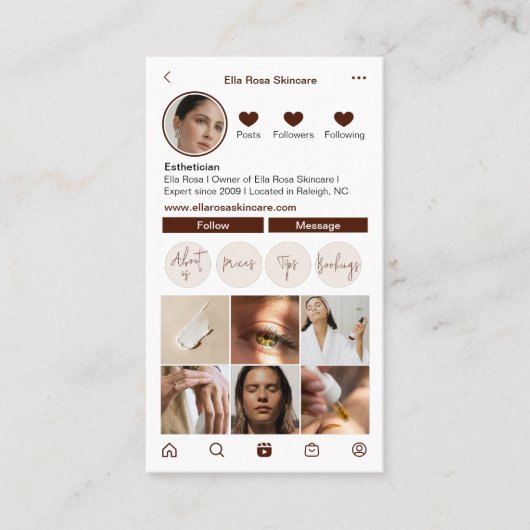 Instagram名刺 名刺 (正面)