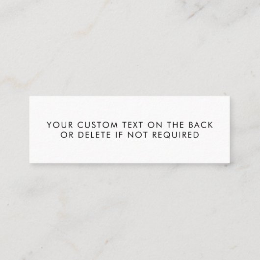 Instagram名刺 | Instagram名 スキニー名刺 (裏面)