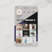 Instagram名刺QRコードグリーン名刺 名刺 (正面)