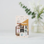 Instagram名刺QRコードBoho名刺 名刺 (スタンド正面)