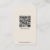 Instagram名刺QRコードBoho名刺 名刺 (裏面)