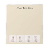 Instagram家族の写真を作成する犬の猫の写真 ノートパッド (正面)