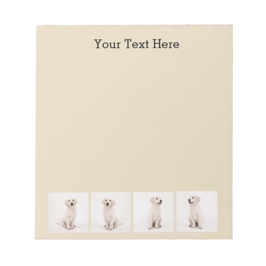 Instagram家族の写真を作成する犬の猫の写真 ノートパッド (正面)