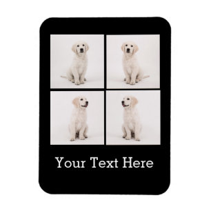 Instagram家族の写真を作成する犬の猫の写真 マグネット