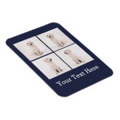 Instagram家族の写真を作成する犬の猫の写真 マグネット (右側)