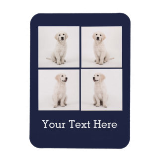 Instagram家族の写真を作成する犬の猫の写真 マグネット