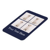 Instagram家族の写真を作成する犬の猫の写真 マグネット (左側)