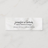 Instagram後を追に黒い私 スキニー名刺 (裏面)