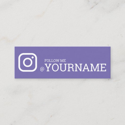 Instagram後を追のソーシャルメディアで自分を見る スキニー名刺 (正面)