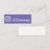 Instagram後を追のソーシャルメディアで自分を見る スキニー名刺 (正面/裏面)