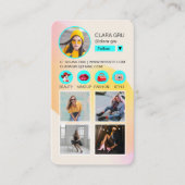 Instagram後を追の写真 名刺 (正面)